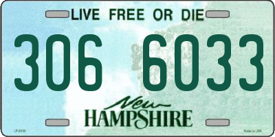 NH license plate 3066033