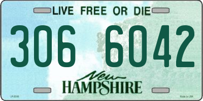 NH license plate 3066042