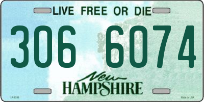 NH license plate 3066074