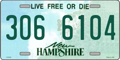 NH license plate 3066104