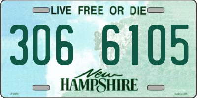 NH license plate 3066105