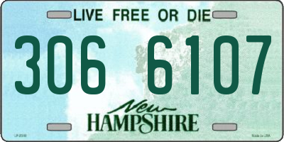 NH license plate 3066107