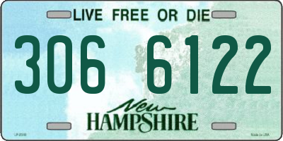 NH license plate 3066122