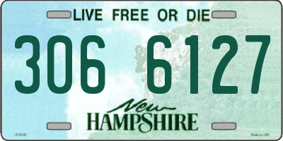 NH license plate 3066127