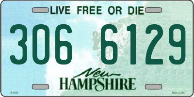NH license plate 3066129