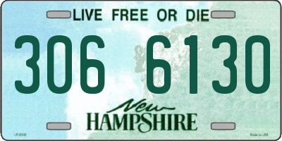 NH license plate 3066130