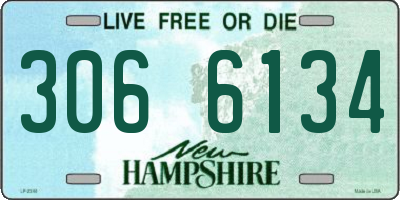 NH license plate 3066134