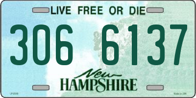 NH license plate 3066137