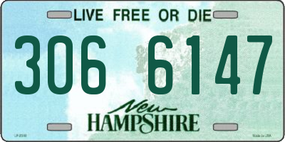 NH license plate 3066147