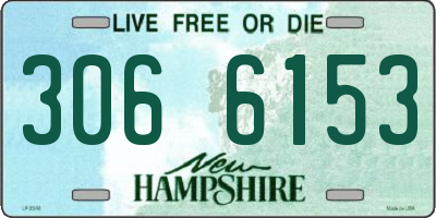 NH license plate 3066153