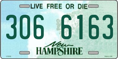 NH license plate 3066163