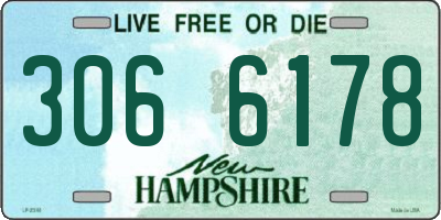 NH license plate 3066178