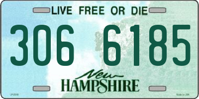 NH license plate 3066185