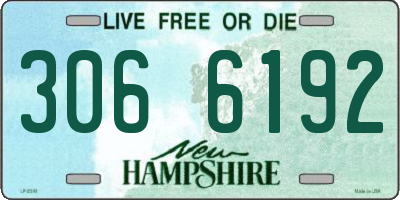 NH license plate 3066192