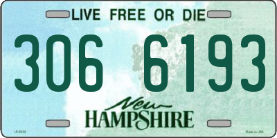 NH license plate 3066193