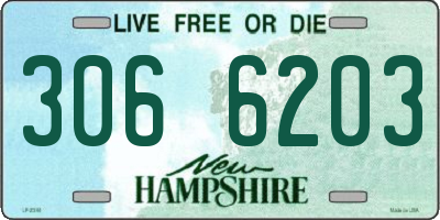 NH license plate 3066203