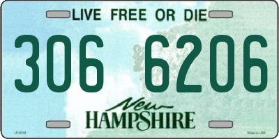 NH license plate 3066206