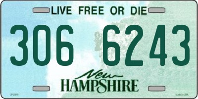 NH license plate 3066243
