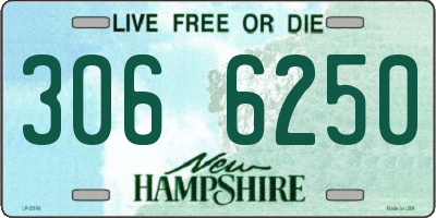 NH license plate 3066250