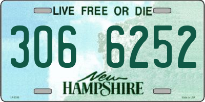 NH license plate 3066252