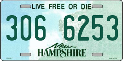 NH license plate 3066253