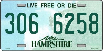 NH license plate 3066258