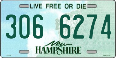 NH license plate 3066274