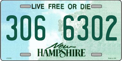 NH license plate 3066302