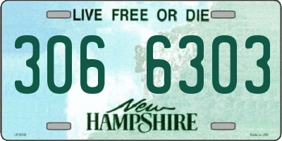 NH license plate 3066303