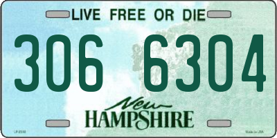 NH license plate 3066304