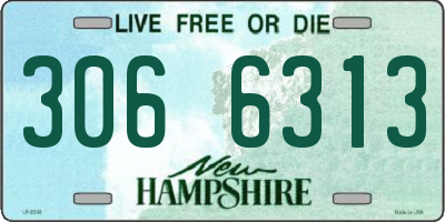 NH license plate 3066313