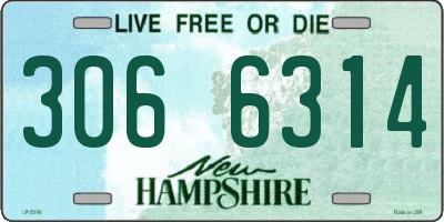 NH license plate 3066314