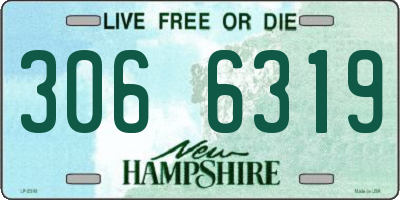 NH license plate 3066319