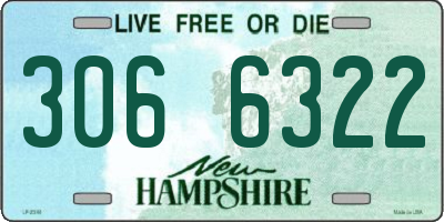 NH license plate 3066322