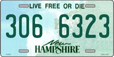 NH license plate 3066323
