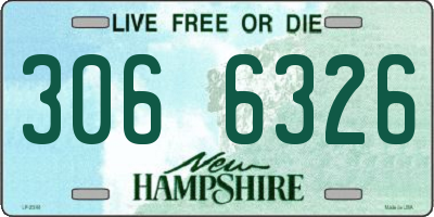 NH license plate 3066326