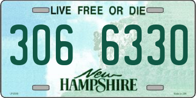 NH license plate 3066330