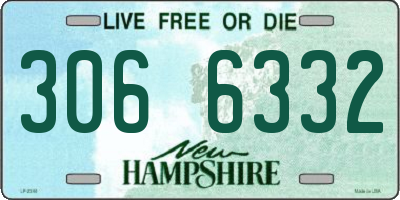 NH license plate 3066332