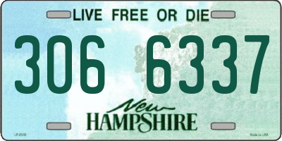 NH license plate 3066337