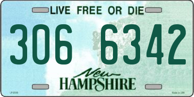 NH license plate 3066342