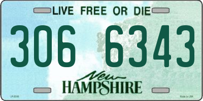 NH license plate 3066343