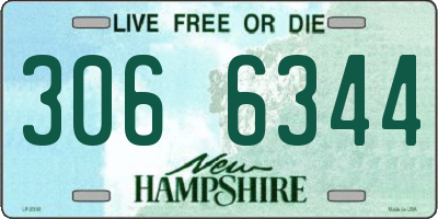 NH license plate 3066344