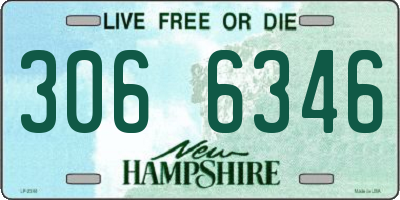 NH license plate 3066346