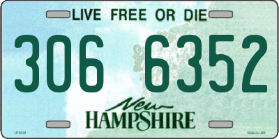 NH license plate 3066352