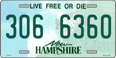 NH license plate 3066360