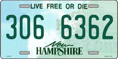 NH license plate 3066362