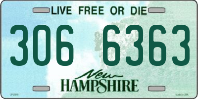 NH license plate 3066363