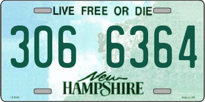 NH license plate 3066364