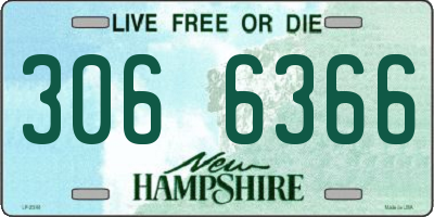 NH license plate 3066366