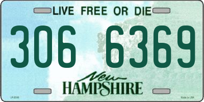 NH license plate 3066369